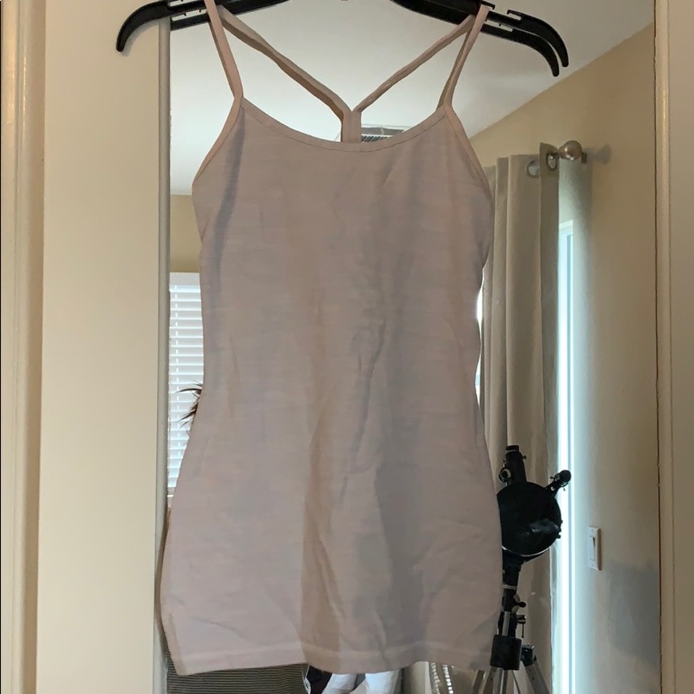 Lululemon | light pink space dye workout top